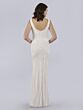 Lara 51017 Scoop Back Geometric Fitted Bridal Dress