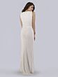 Lara 51018 Faux Wrap V-Neck Bridal Dress