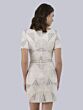 Lara 51021 Tulip Skirt Geometric Short Bridal Dress