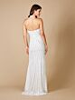 Lara 51039 High Slit Halter Neck Wedding Dress