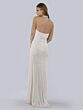 Lara 51039 High Slit Halter Neck Wedding Dress