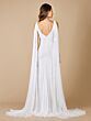 Lara 51055 Double Cape V-Neck Bridal Dress