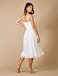 Lara 51074 Spaghetti Straps Midi Wedding Dress
