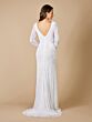Lara 51079 Bishop Sleeves V-Neck Wedding Dress