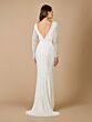 Lara 51090 Bare Back Illusion Sleeves Bridal Dress