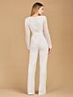 Lara 51108 Long Sleeve V-Neck Wedding Jumpsuit