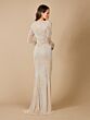 Lara 51110 Long Sleeves V-Neck Wedding Dress