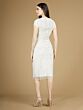 Lara 51112 Cap Sleeves V-Neck Short Bridal Dress
