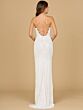 Lara 51113 Lace-Up Back Embellished Wedding Dress