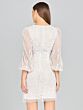 Lara 51130 Three Quarter Sleeves Short Wedding Dress