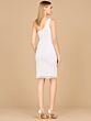 Lara 51145 One Shoulder Fringe Short Bridal Dress