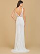 Lara 51147 Side Cutout Fringe Bridal Dress