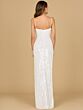 Lara 51148 Side Slit Sequin Bridal Dress