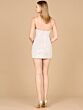 Lara 51149 Scoop Neckline Sequin Short Wedding Dress