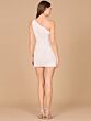 Lara 51173 Slit Skirt One Shoulder Short Wedding Dress