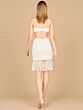 Lara 51177 Illusion Hem Cutout Short Bridal Dress
