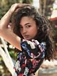 Mac Duggal 55933 Floral Print Plunging Neck Dress