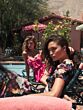 Mac Duggal 55933 Floral Print Plunging Neck Dress