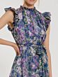 Mac Duggal 56116 High Neck Peasant Skirt Dress