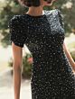 Mac Duggal 24003 Puff Sleeve Beaded Dress