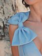 Mac Duggal 9949454P Powder Blue Sleeveless V-Neckline Dress