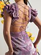 Ieena for Mac Duggal 26740 Tiered Skirt Ruffle Sleeve Dress