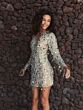 Mac Duggal 93850 Long Sleeve Paillettes Dress