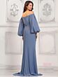 Marsoni MV1285 Bishop Sleeve Drape Bodice Dress