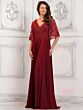 Marsoni MV1302 V-Neck Flutter Sleeve Dress