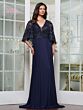Marsoni MV1302 V-Neck Flutter Sleeve Dress