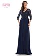 Marsoni M225 Embroidered Top V-Neck Dress