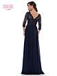 Marsoni M225 Embroidered Top V-Neck Dress