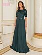 Marsoni M286 Floral Bodice Half Sleeve Dress