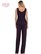 Marsoni M305 Lace Jacket Three Piece Pant Suit