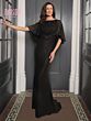 Marsoni MV1130 Cape Sleeve Beaded Belt Dress