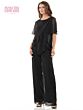Marsoni M321 Layered Top Short Sleeve Pant Suit