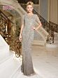 Marsoni MV1209 Scoop Neckline Embellished Dress