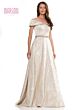 Marsoni MV1265 Beaded Waist Off The Shoulder Dress