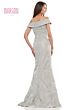 Marsoni MV1266 Leaf Pattern Off The Shoulder Dress