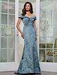 Marsoni MV1266 Leaf Pattern Off The Shoulder Dress