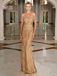 Marsoni MV1275 Off The Shoulder Embellished Dress