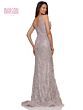 Marsoni MV1279 V-Neck Beaded Embroidery Dress