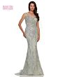 Marsoni MV1279 V-Neck Beaded Embroidery Dress