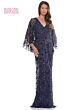 Marsoni MV1282 Cape Sleeves Floral Dress