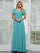 Marsoni M328 A-Line Flutter Sleeve Beaded Waist Dress