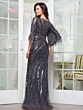 Marsoni MV1344 Scoop Neck Angel Sleeve Beaded Dress