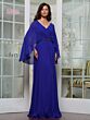 Marsoni MV1350 Cape Sleeve Beaded Waist A-Line Dress