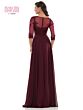 Marsoni M237 Ruched Bodice Sheer Sleeves Dress