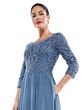 Marsoni MV1052 Embellished Top Boat Neck Dress