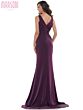 Marsoni MV1054 Pleated Bodice V-Neck Dress